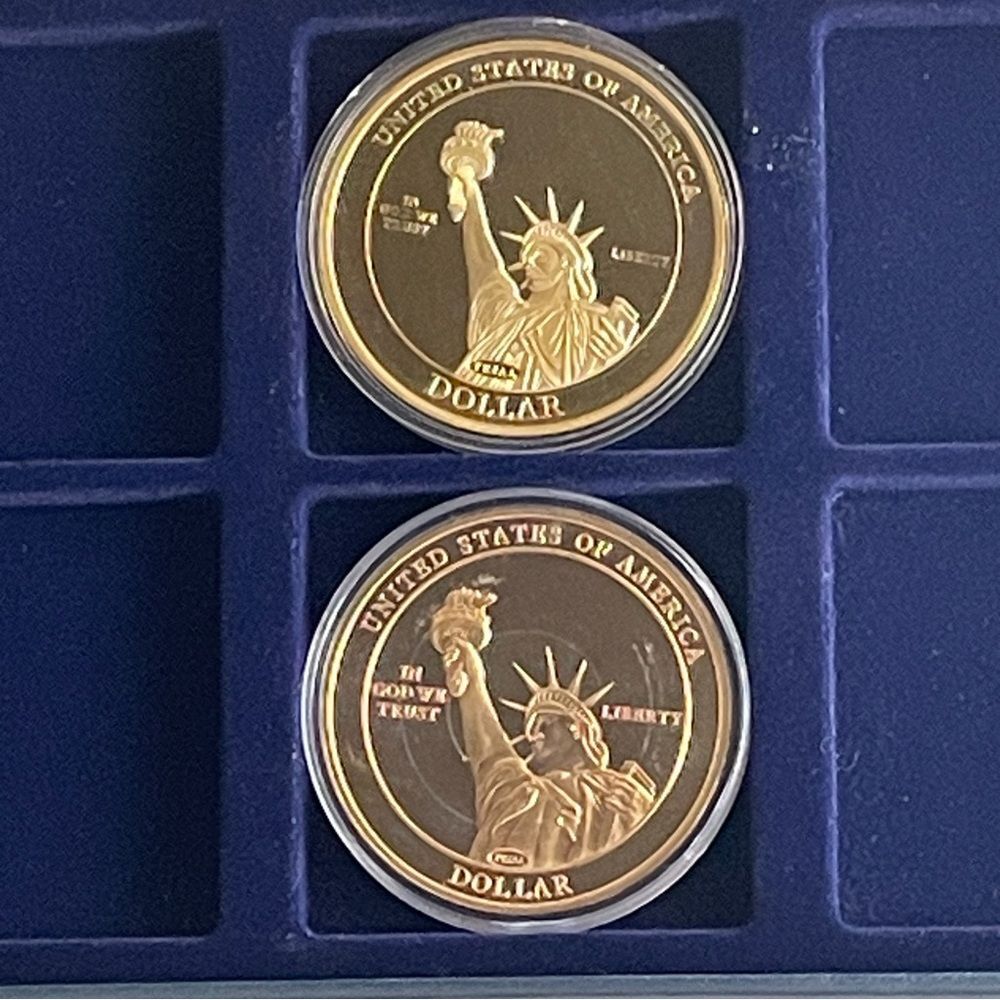 American Mint Ronald Reagan & George Washington Commemorative – Gold-Plated - Picture 4 of 8